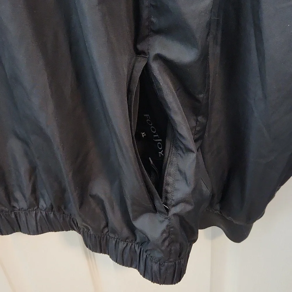 FootJoy FJ black Golf windbreaker jacket Saratoga National Golf Club XL - Picture 5 of 10